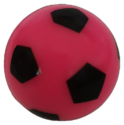 Pink soccer bouncy ball