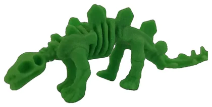 Green dinosaur skeleton toy